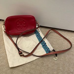 Tory Burch Red Perry Bombe Mini crossbody bag